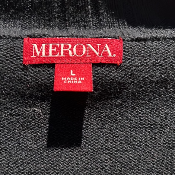 Merona black 1/4 zip sweater | L - Picture 2 of 5